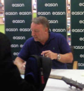 Peter Hook at a book signing in Dublin
